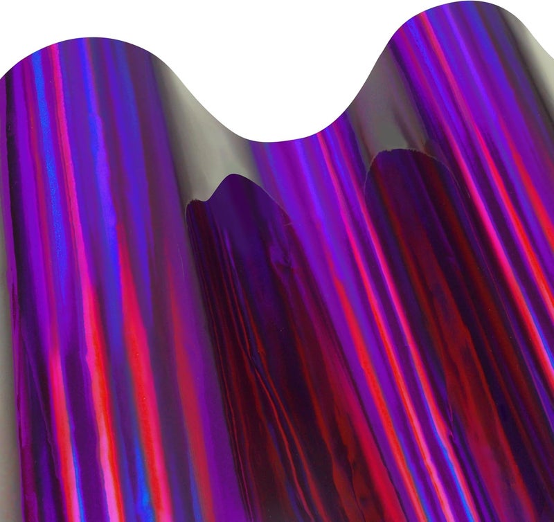 VViViD Holographic Chrome Purple Vinyl Wrap DIY Air-Release Adhesive Film 1.5ft x 5ft - Image 2